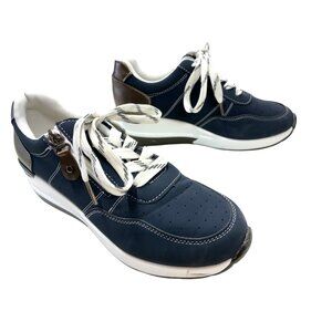 Versatile Low Top Casual Fashion Sneakers No Brand Blue 2.5" Heel Sz 40, US 8 #h